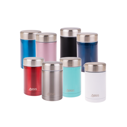 Oasis 450ml Stainless Steel Food Flask - Assorted Colours