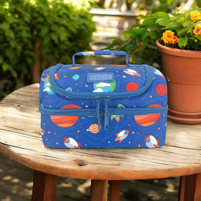 Sachi Insulated Double Decker Lunch Bag - Outer Space