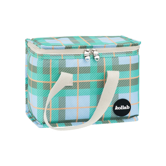 Kollab Insulated Lunch Box Bag - Ocean Check *PREORDER*