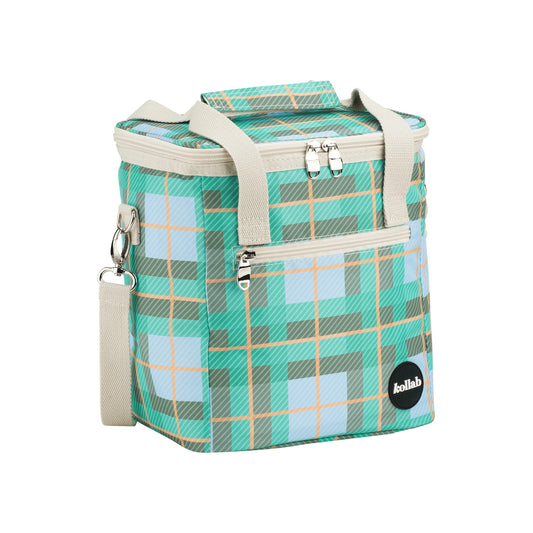 Kollab Mini Insulated Cooler Bag - Ocean Check *PREORDER*