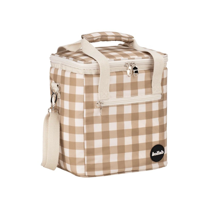 Kollab Mini Insulated Cooler Bag - Olive Check *PREORDER*