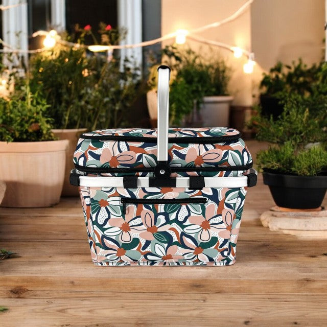 Sachi Insulated Picnic Basket - Desert Floral