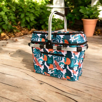 Sachi Insulated Picnic Basket - Exotic Jungle