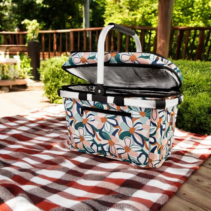 Sachi Insulated Picnic Basket - Desert Floral