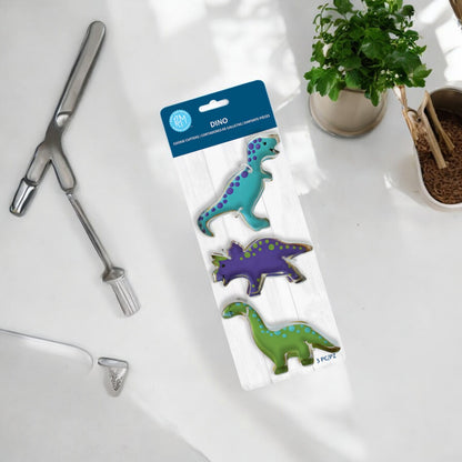 R&M Stainless Steel Cookie Cutter Set - Dinosaur