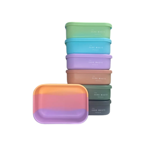 The Zero Waste People Silicone Rectangle Container - Assorted Colours