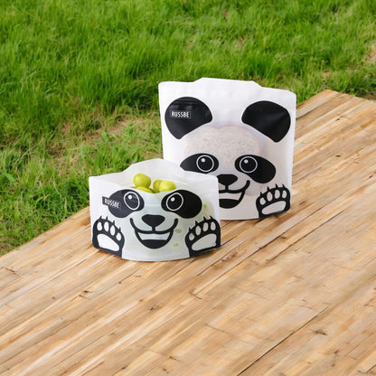 Russbe Sandwich & Snack Bags 4 Pack - Panda