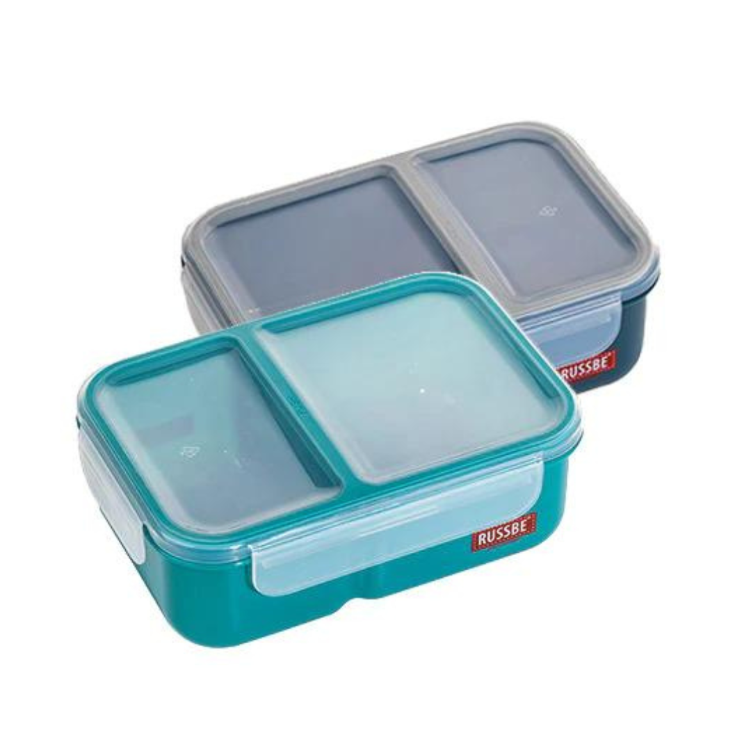 Russbe "Inner Seal" 2 Compartment Lunch Bento 1.1L - Assorted Colours