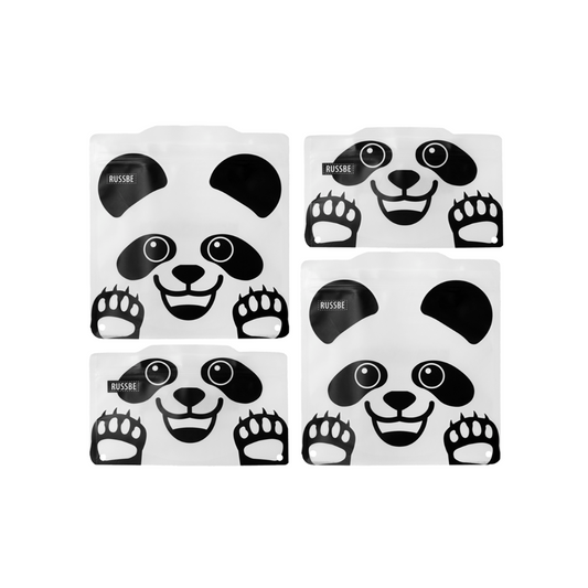 Russbe Sandwich & Snack Bags 4 Pack - Panda