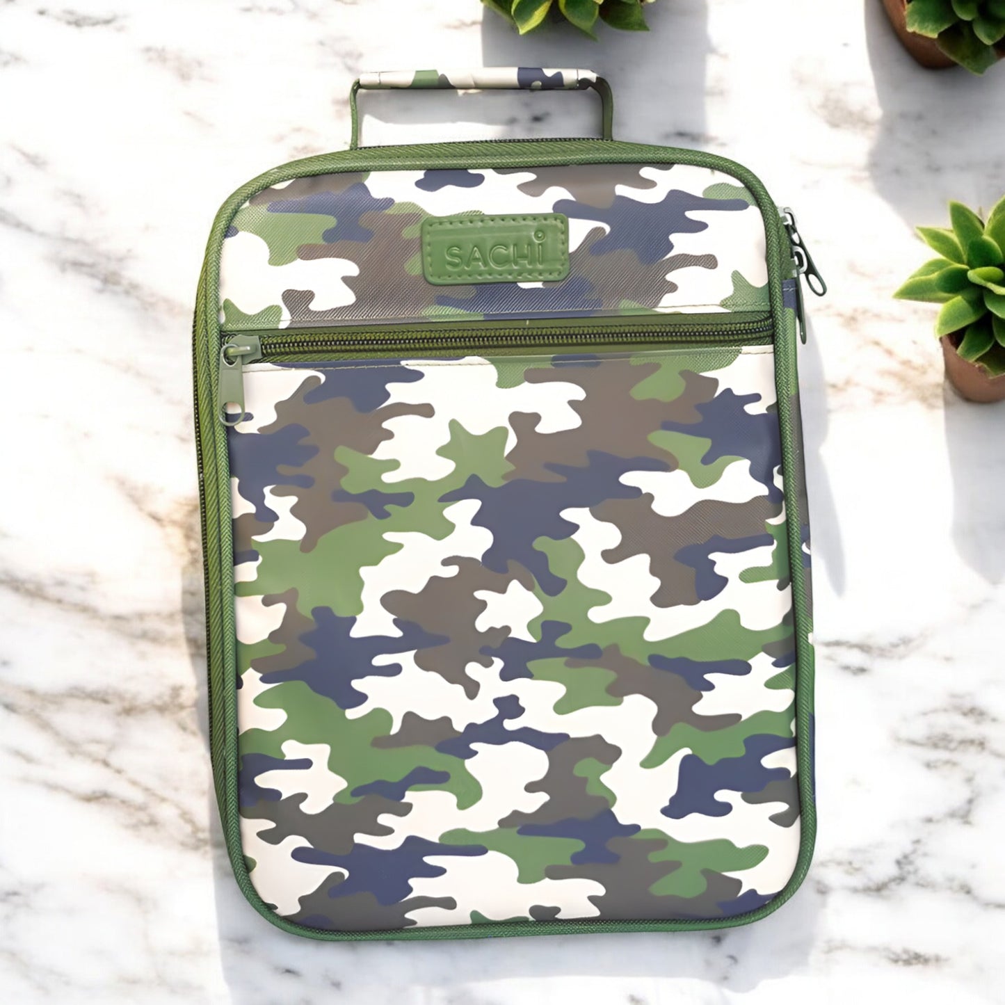 *Discontinued* Sachi Insulated Lunch Tote - Camo Green