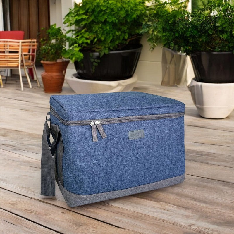 *Discontinued* Sachi Insulated 23L Cooler Cube - Blue Denim