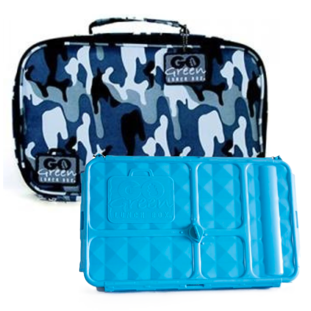 Go Green Original Lunch Box Set - Blue Camo