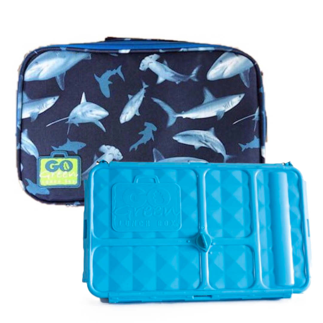 Go Green Original Lunch Box Set - Shark Frenzy