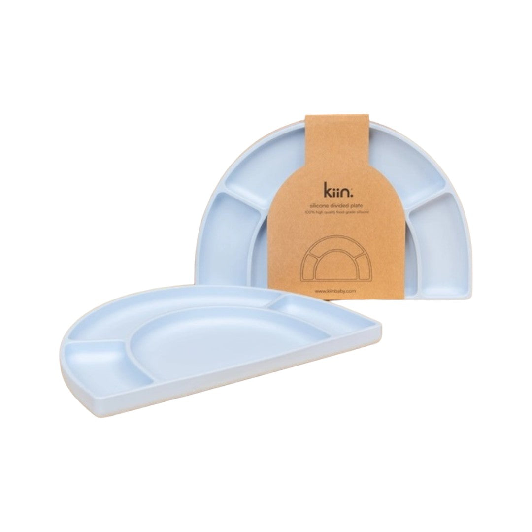 Kiin Baby Silicone Suction Divided Plate - Assorted Colours