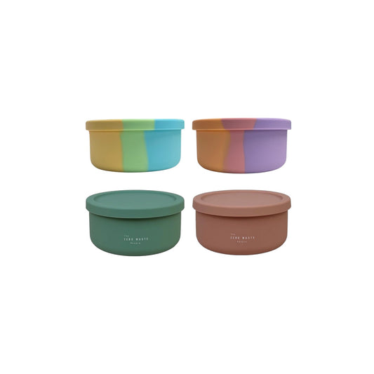 The Zero Waste People Silicone Small Round Container - Assorted Colours