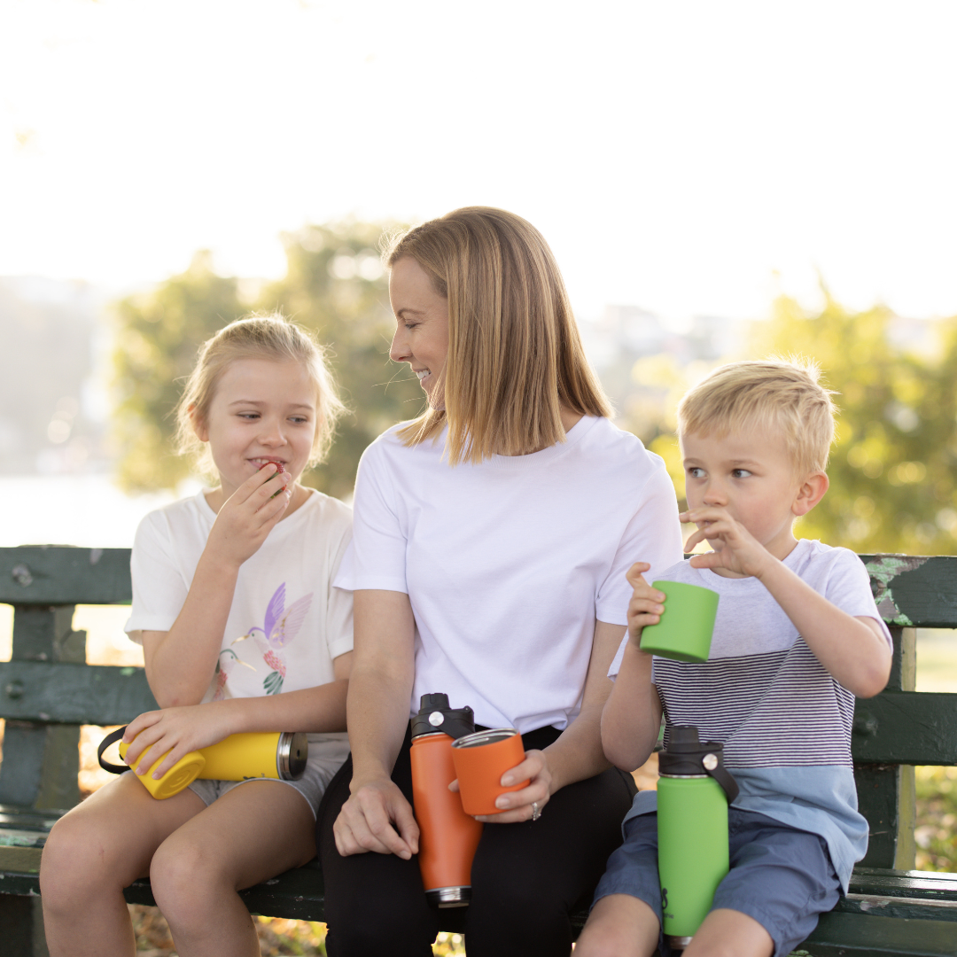 Smooshie 500ml Insulated Drink Bottle & Snack Cup - Pineapple