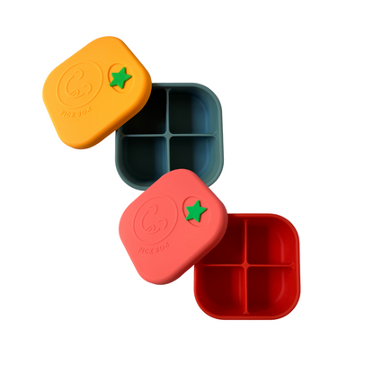 Pick Plates Silicone Snack Pick Box - Assorted Colours