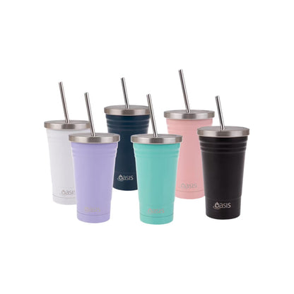 Oasis 500ml Stainless Steel Insulated Smoothie Tumbler - Assorted Colours