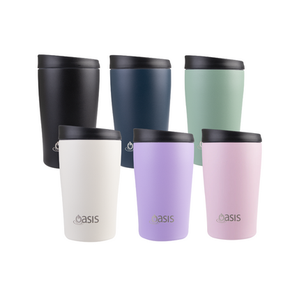 Oasis 380ml Stainless Steel Insulated Travel Cup - Assorted Colours *PREORDER*