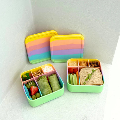 The Zero Waste People Silicone BIG Bento Lunchbox - Assorted Colours