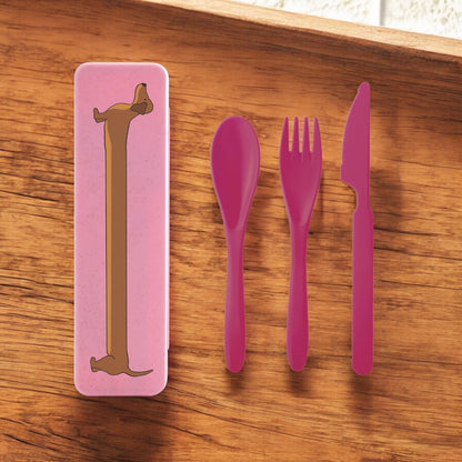 is GIFT The Dog Collective Wheat Straw Cutlery Set - Assorted Colours