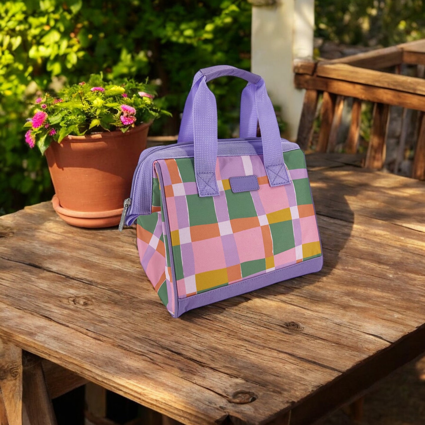 Sachi Insulated Lunch Bag - Pastel Checks *NEW* *PREORDER*