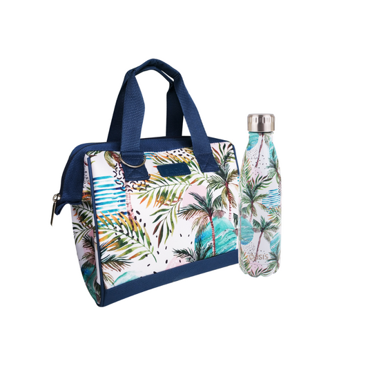 Oasis & Sachi Insulated Lunch Bag & 500ml Drink Bottle Bundle - Whitsundays