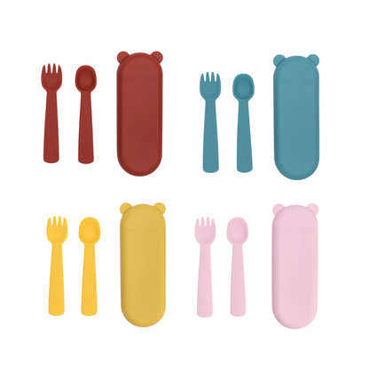 We Might Be Tiny Feedie Fork and Spoon Set - Assorted Colours