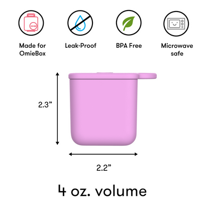 Omie Dip Silicone Dip Containers 2 pack- Assorted Colours