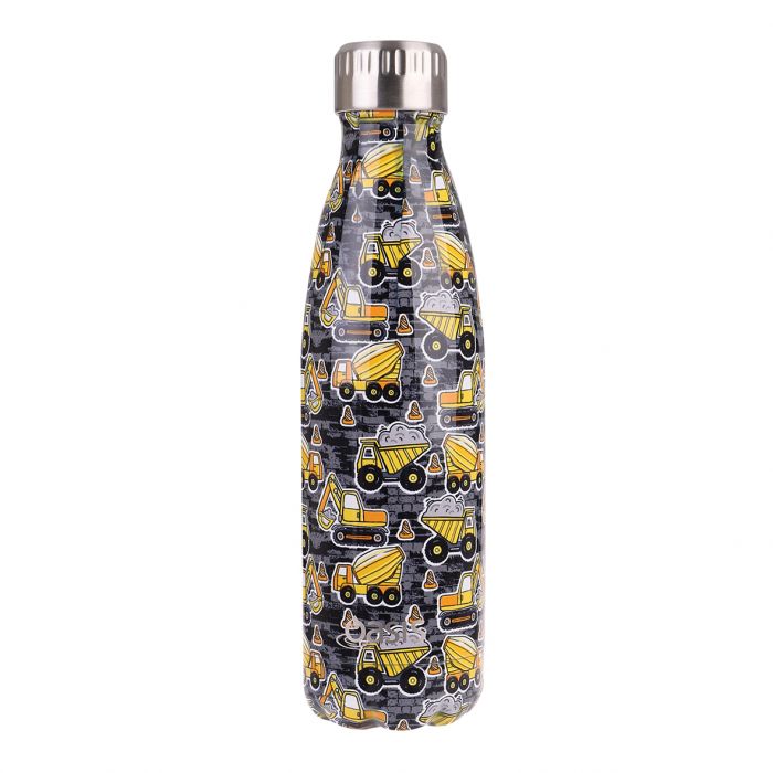 *Discontinued* Oasis 500ml Stainless Steel Insulated Drink Bottle - Construction Zone