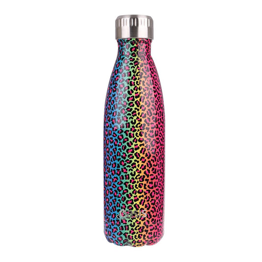 *Discontinued* Oasis 500ml Stainless Steel Insulated Drink Bottle - Rainbow Leopard