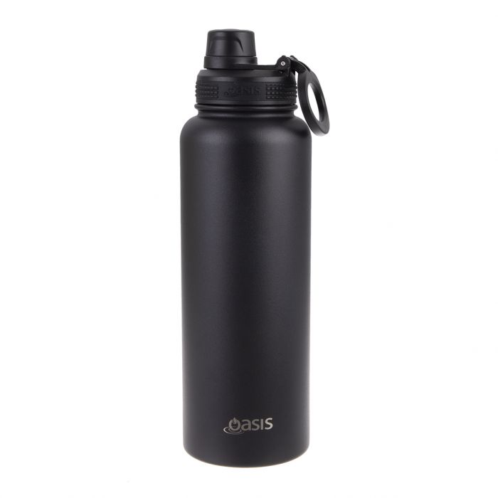 Oasis 1.1 Litre Stainless Steel Insulated Challenger Sports Bottle w/ Screw Cap - Assorted Colours