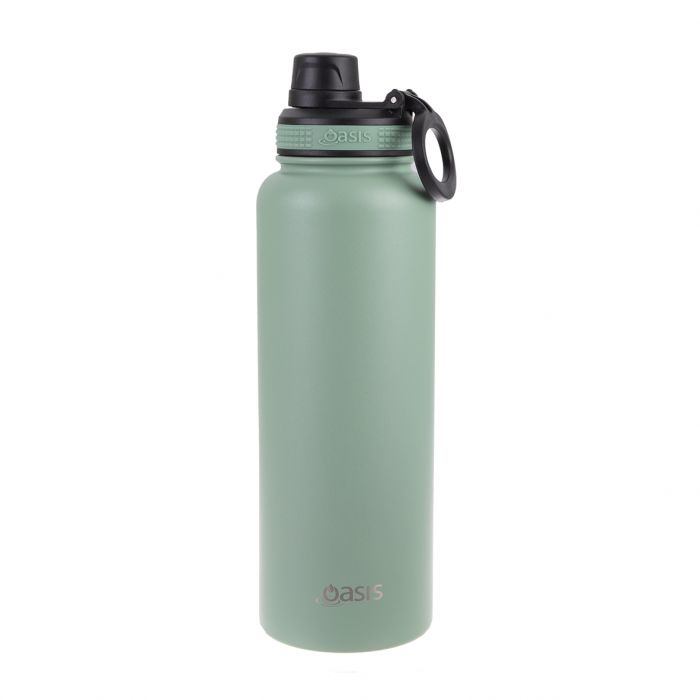 Oasis 1.1 Litre Stainless Steel Insulated Challenger Sports Bottle w/ Screw Cap - Assorted Colours