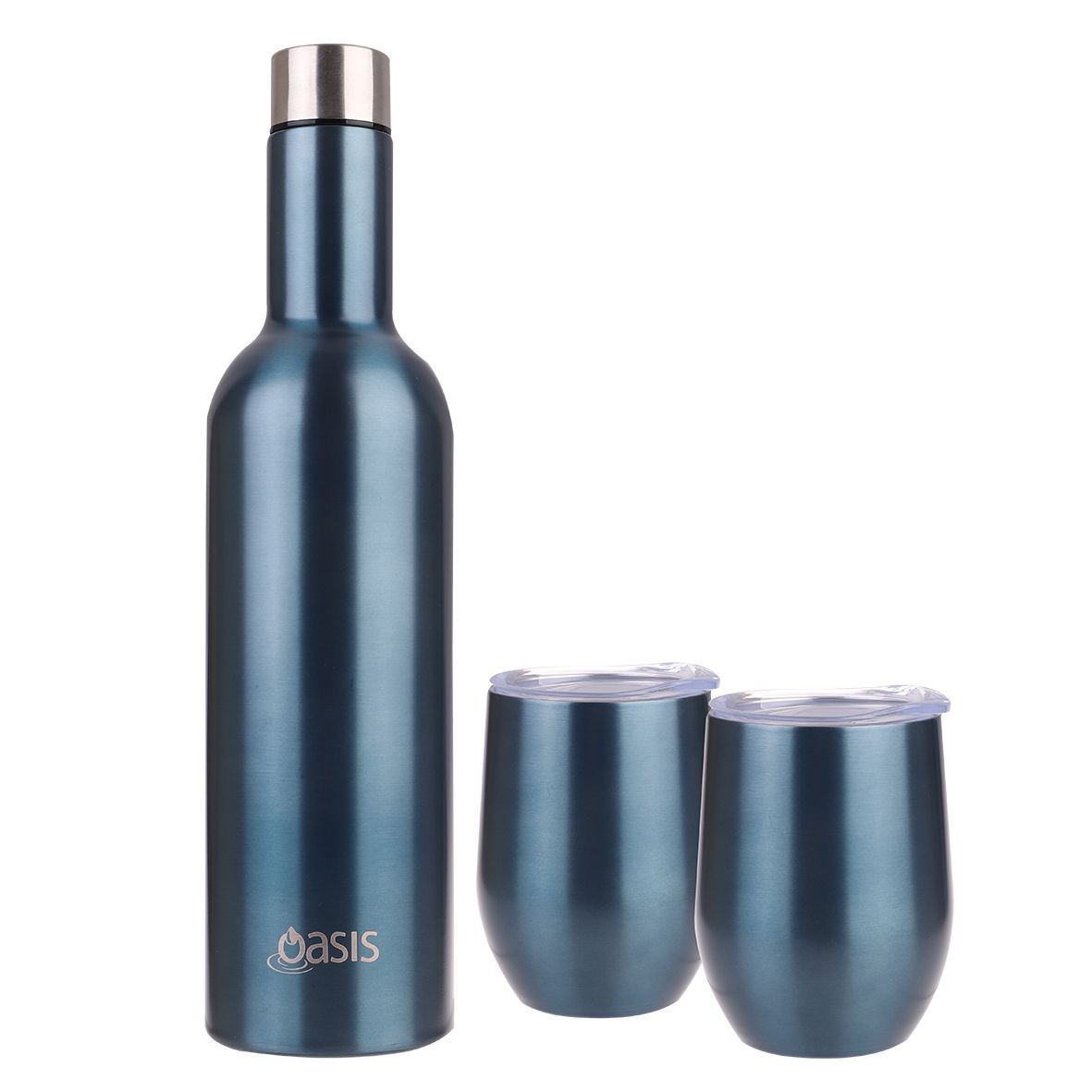 Oasis Stainless Steel Insulated Wine Traveler Gift Set - Assorted Colours