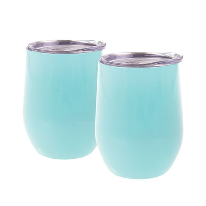 Oasis 330ml Stainless Steel Insulated Wine Tumblers Gift Set (2 Pack) - Assorted Colours