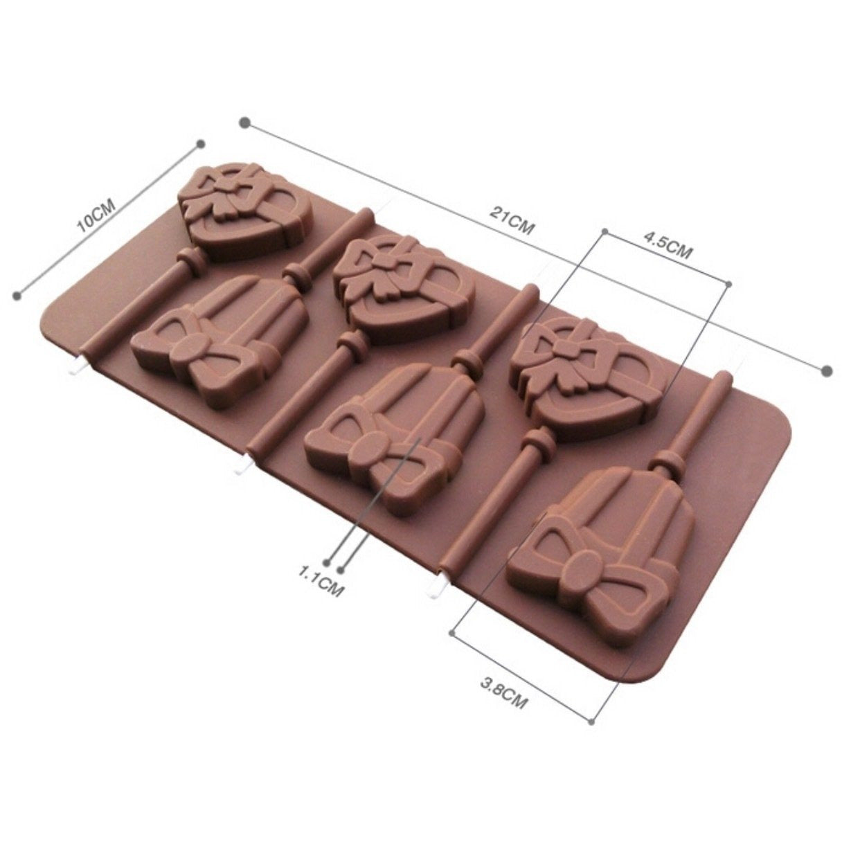 Gift Shaped Lollipop Silicone Tray