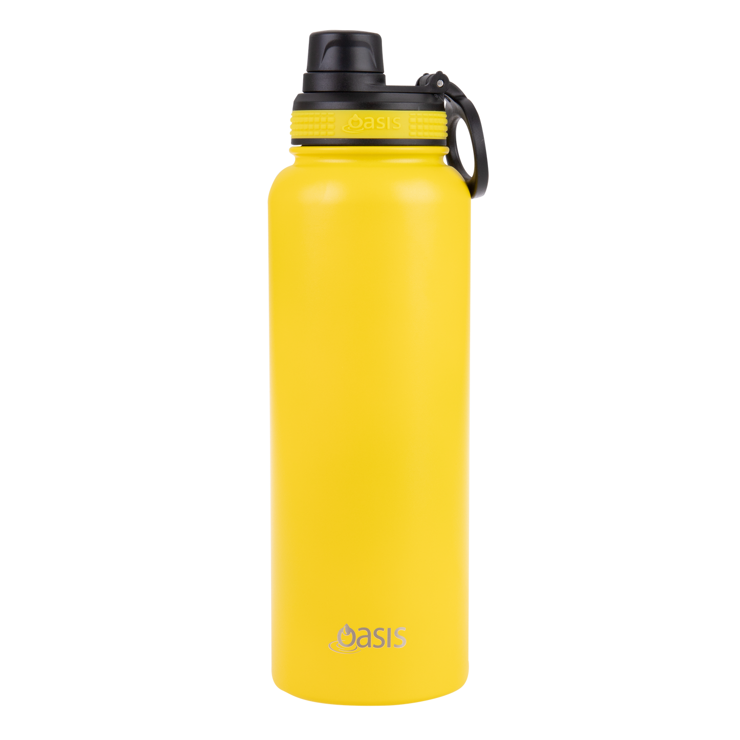 Oasis 1.1 Litre Stainless Steel Insulated Challenger Sports Bottle w/ Screw Cap - Assorted Colours