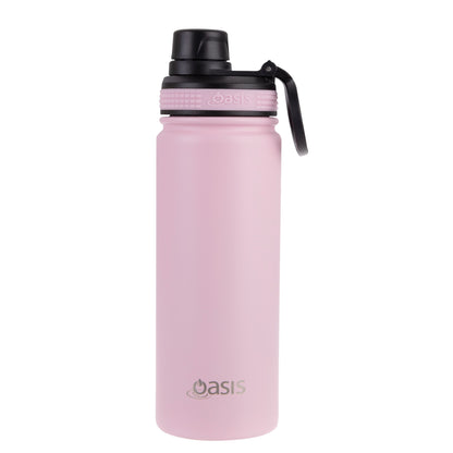 Oasis 550ml Stainless Steel Insulated Challenger Drink Bottle w/ Screw Cap - Assorted Colours