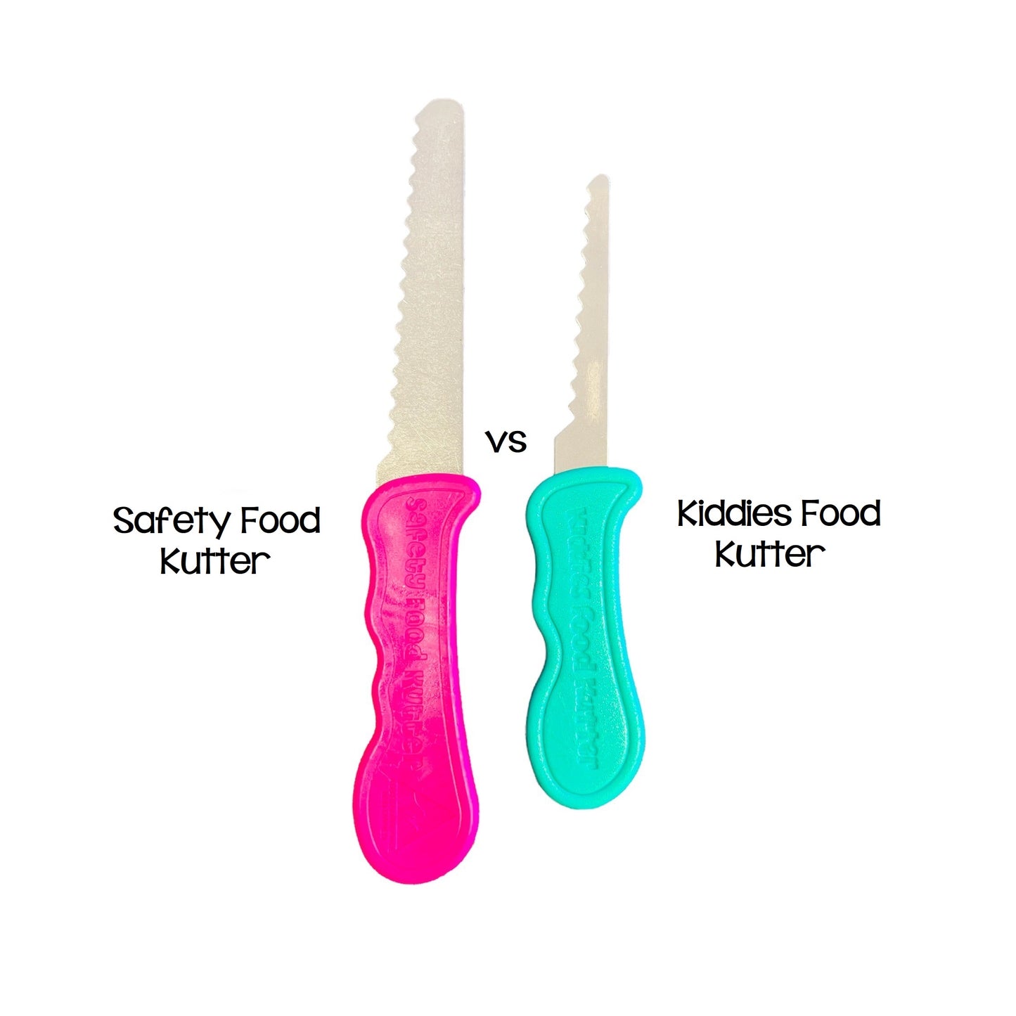 Kiddies Safety Food Kutter Knife - Assorted Colours