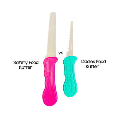 Kiddies Safety Food Kutter Knife - Assorted Colours