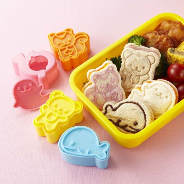 Torune Sandwich & Cookie Cutters w/ Stampers - Animal Friends