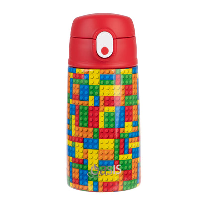 Oasis 400ml Kid's Drink Bottle w/ Sipper - Bricks