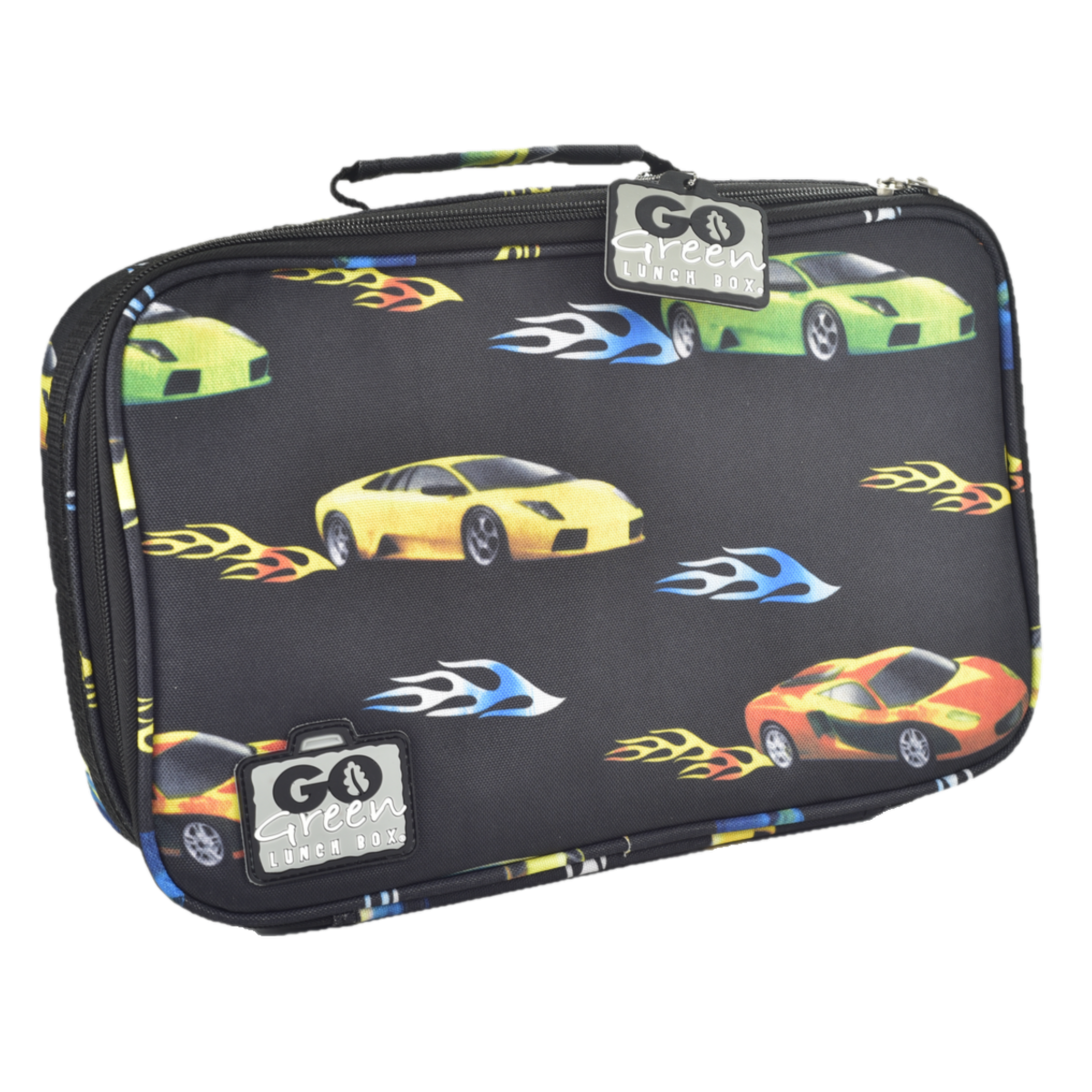 Go Green Original Lunch Box Set - Fast Flames Car