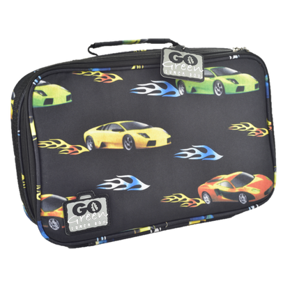 Go Green Original Lunch Box Set - Fast Flames Car