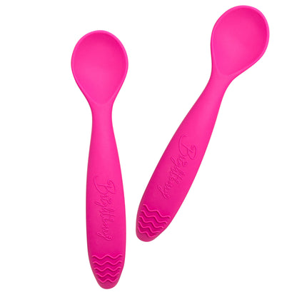 Brightberry Silicone Spoons with Teether - Assorted Colours