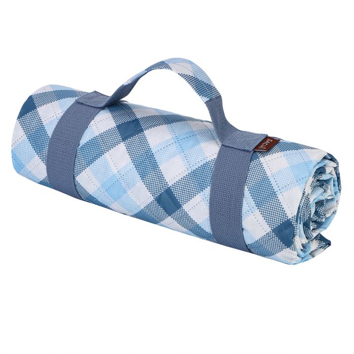 Sachi Picnic Rug - Blue Gingham