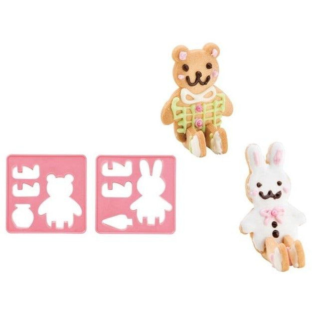 Kai 3D Cookie Cutter - Bear & Bunny