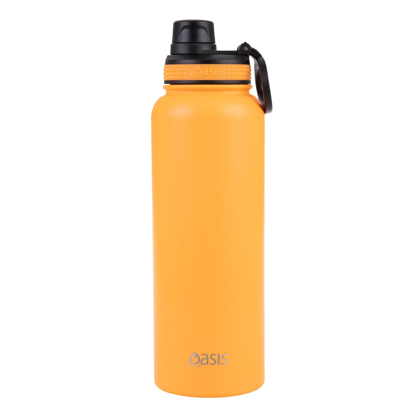 Oasis 1.1 Litre Stainless Steel Insulated Challenger Sports Bottle w/ Screw Cap - Assorted Colours