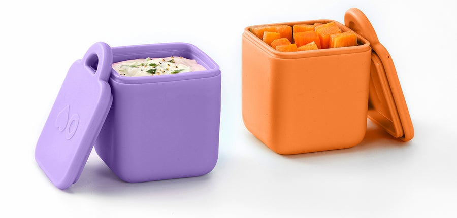 Omie Dip Silicone Dip Containers 2 pack- Assorted Colours