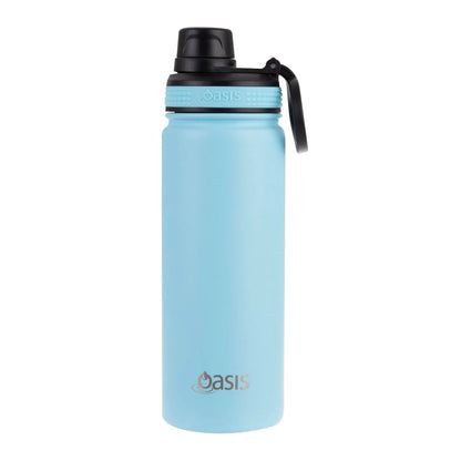 Oasis 550ml Stainless Steel Insulated Challenger Drink Bottle w/ Screw Cap - Assorted Colours